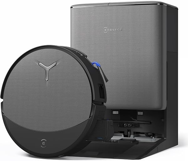 ECOVACS DEEBOT T90 PRO OMNI Robot aspirapolvere lavapavimenti, 30.000 Pa, ricarica PowerBoost, OZMO ROLLER 3.0 con TruEdge 3.0, erogazione automatica della soluzione detergente, AGENTE YIKO AI, nero - 1