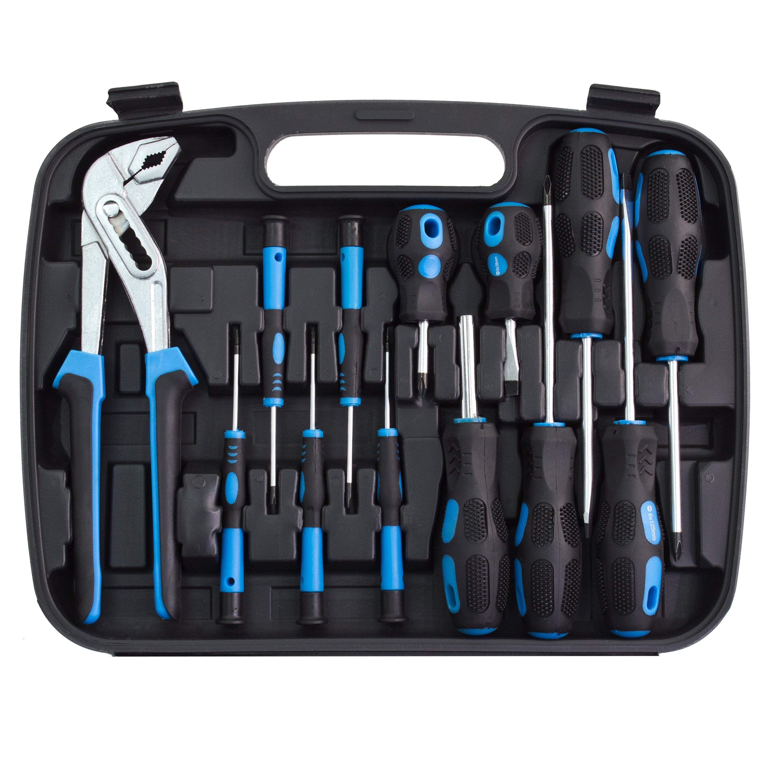 Scru Driver Box Snapklik.com : 57 Piece Tool Carry Case Set DIY Hammer Screwdriver ...