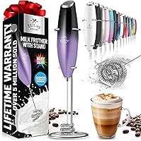 Vista 56 de Zulay Kitchen - Batidor eléctrico de mano para café, lattes, capuchinos, matcha y chocolate caliente, mezclador portátil para bebidas, accesorio