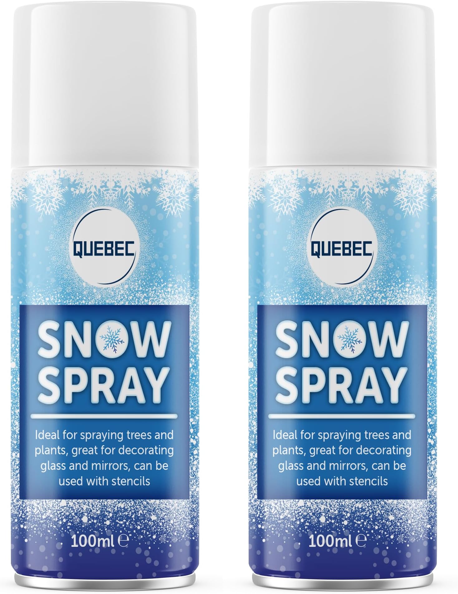 Quebec Artificial Snow Spray | Ideal For Decorating Christmas Trees, Windows, Glasses, Wreaths Or Simply Having Fun With The Friends | Unleash Winter Magic In Any Season – (100ml)