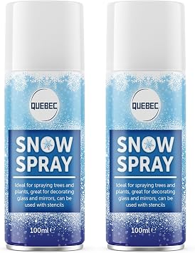 Quebec Artificial Snow Spray | Ideal For Decorating Christmas Trees, Windows, Glasses, Wreaths Or Simply Having Fun With The Friends | Unleash Winter Magic In Any Season   100ml