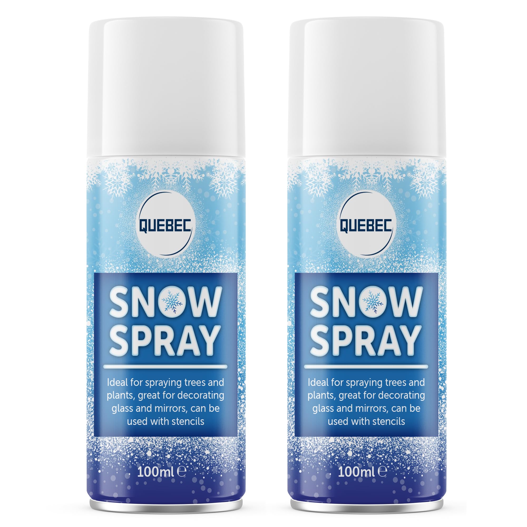 Quebec Artificial Snow Spray | Ideal For Decorating Christmas Trees, Windows, Glasses, Wreaths Or Simply Having Fun With The Friends | Unleash Winter Magic In Any Season – (100ml)