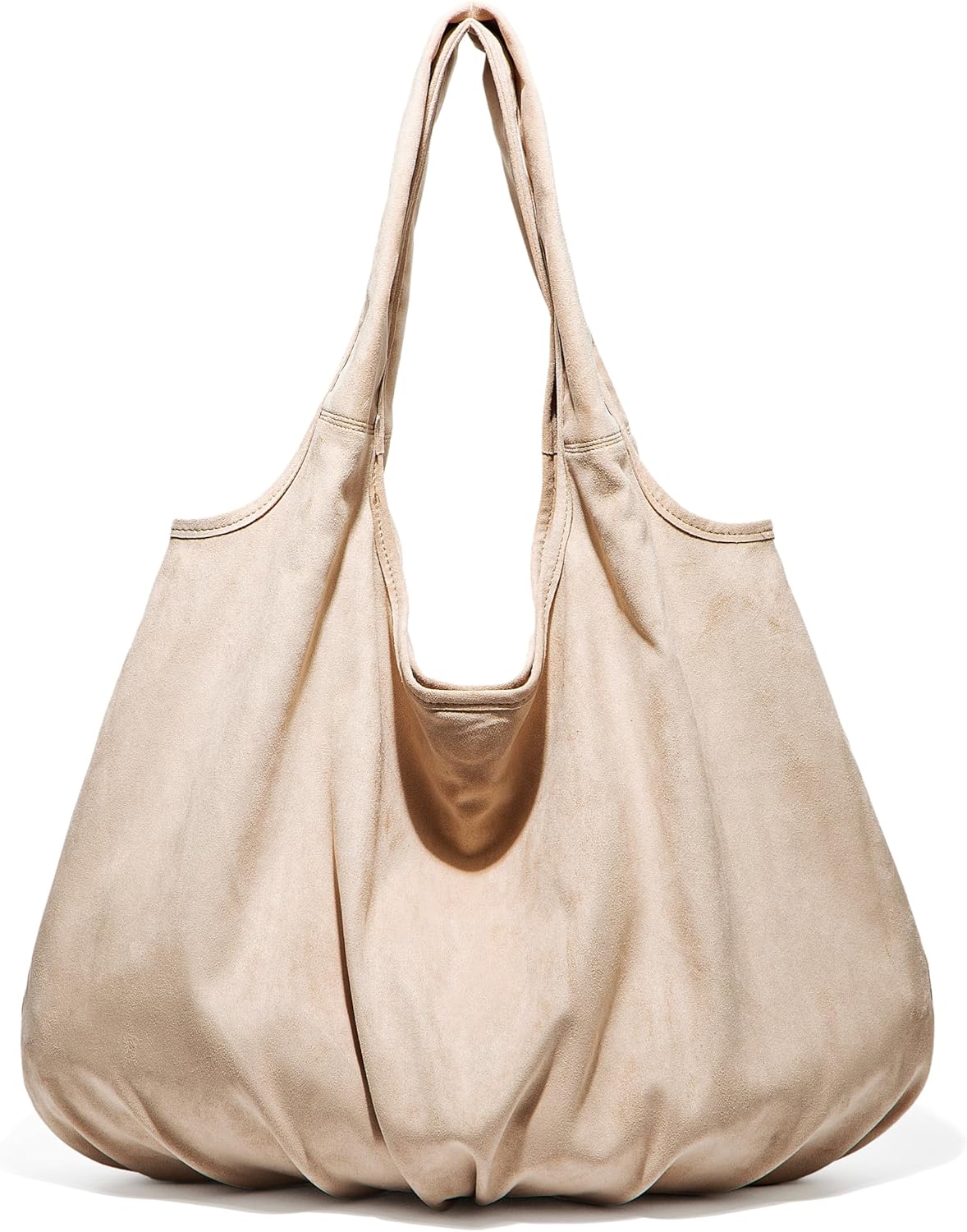 Slouchy Suede Hobo Bags for Women Large Shoulder Bag Handbags Chic Tote Purse Satchel for Travel Work