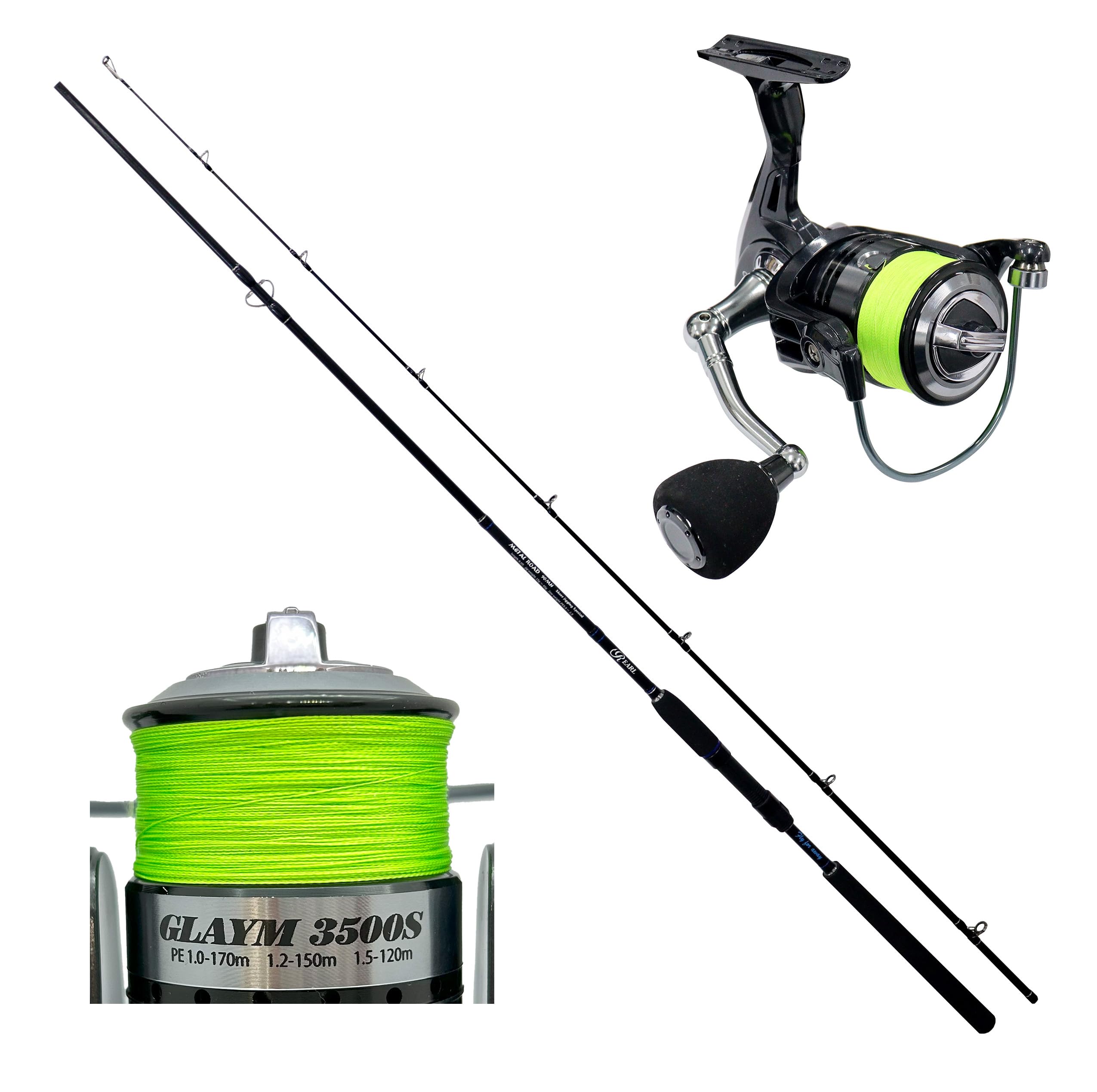 Amazon.co.jp: ルナヒサノ ショアジギングロッド＆リールセット