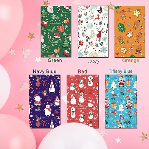 Miniatura 5 de YOUYOUTE Paquete de 30 bolsas de papel de Navidad, bolsas de vacaciones, fiestas y regalos con calcomanías, Navidad, recuerdos de fiesta, aulas,