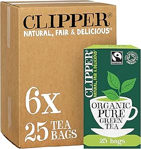 Clipper Organic Pure Green Tea Bags | 150 Individually Wrapped Teabags ...