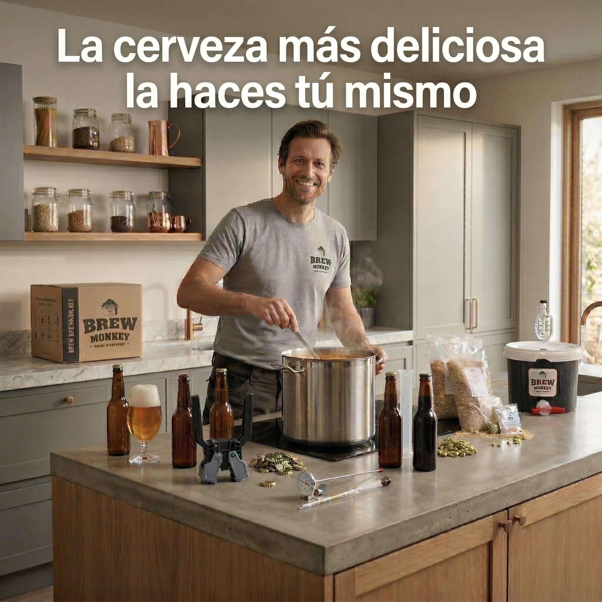 Brew Monkey Kit Elaboración Cerveza Rubia 5 Litros 6.4% Vol