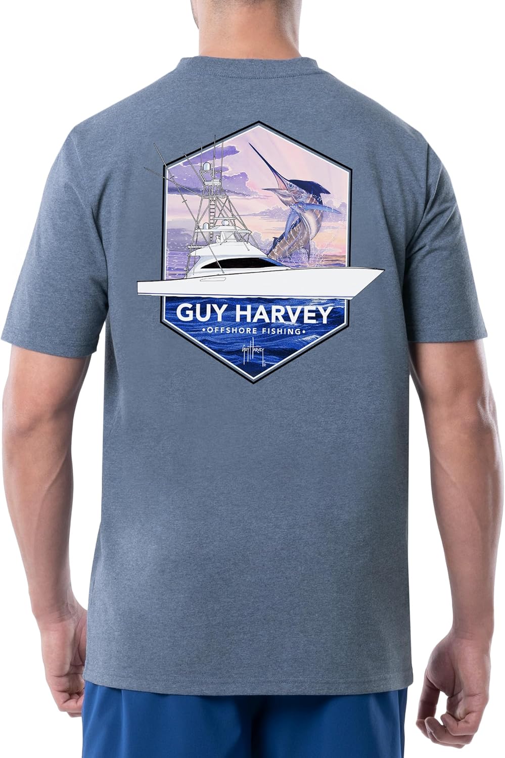 Heather Navy/Offshore Hex