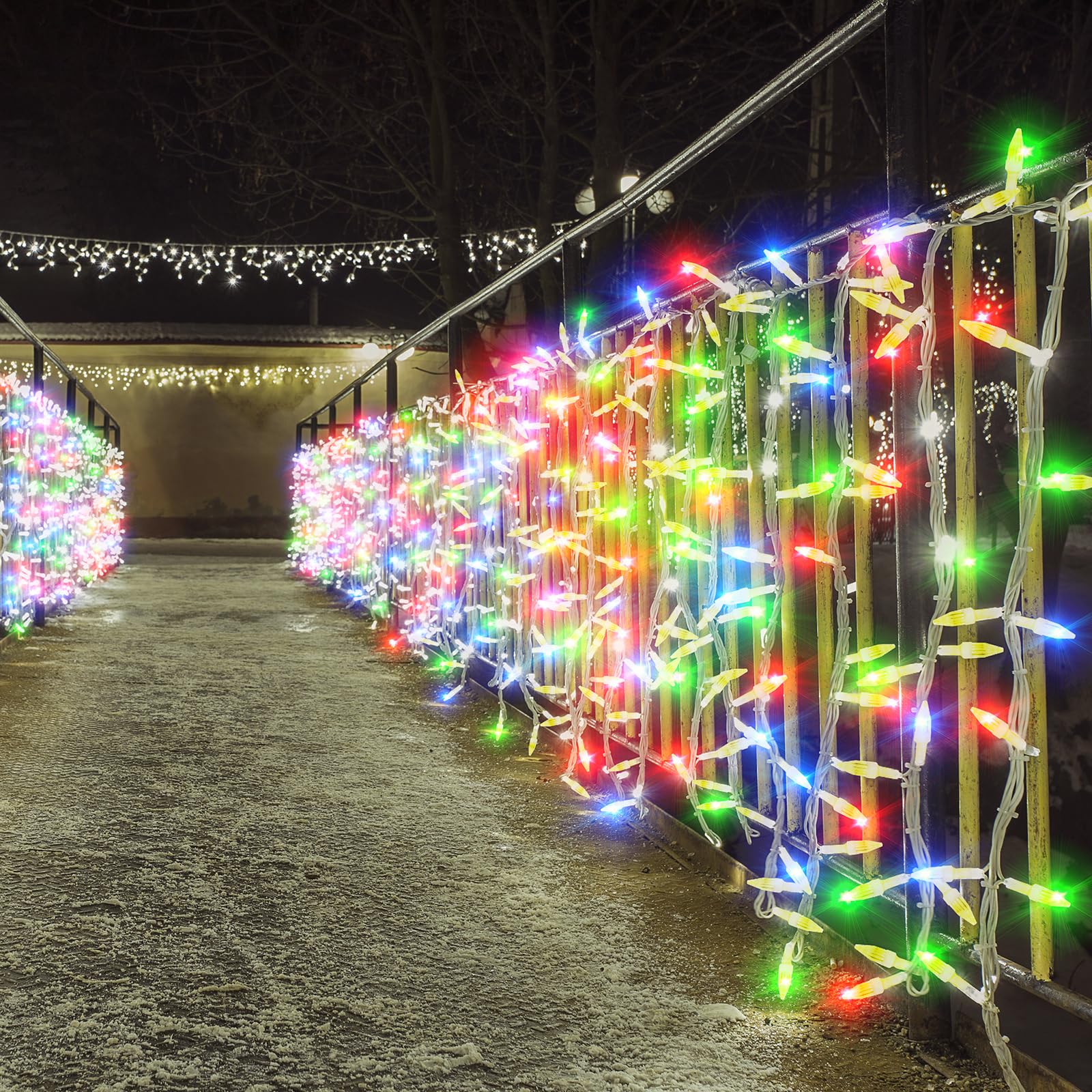 Catena luminosa Luci LED, 100 m, 800 LED Luci Natale Impermeabili con Telecomando, per esterni con spina, Lampada a Fili di Rame, Luci Decorative per Halloween, Compleanno, Matrimonio, Partito