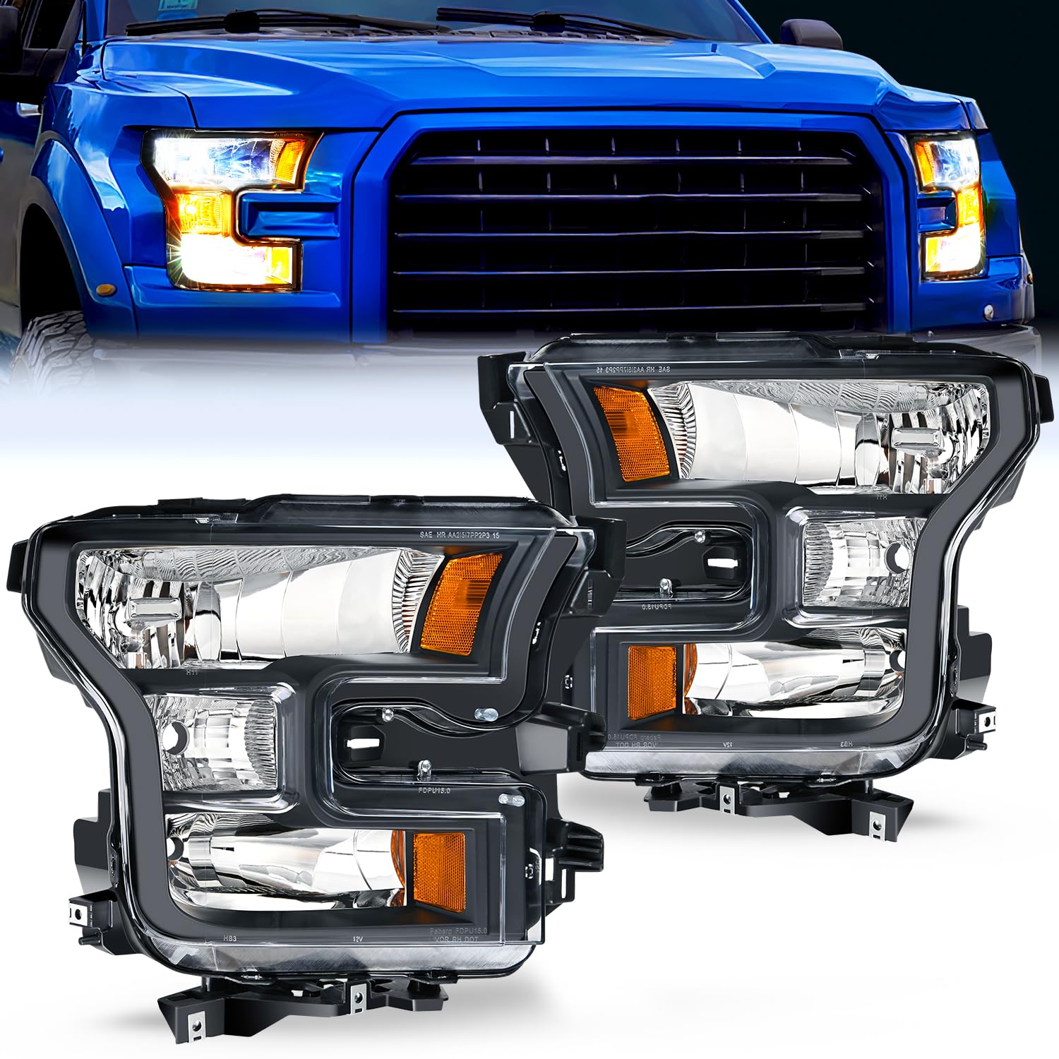 Nilight Headlight Assembly for Ford F-150
