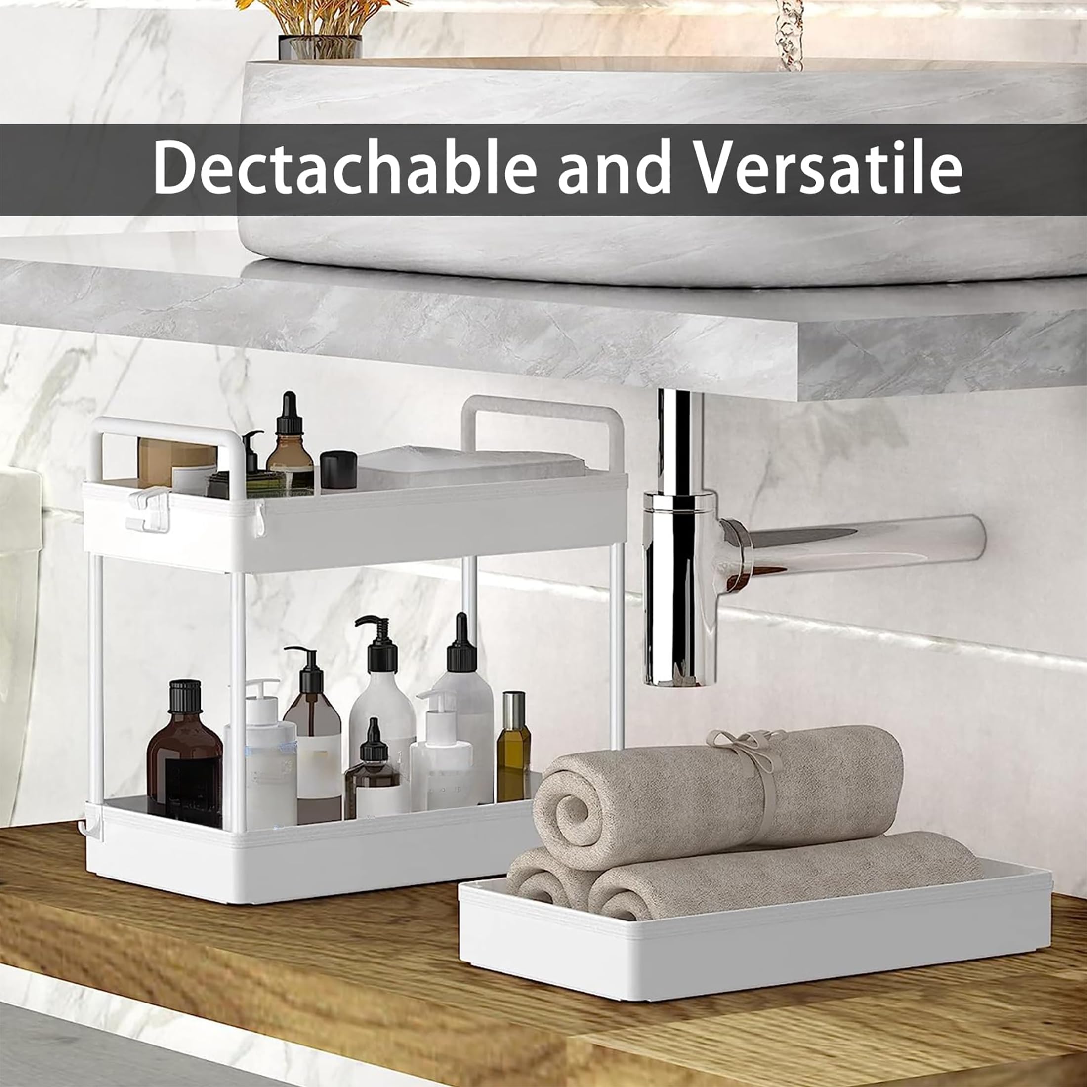 Carro de Almacenamiento Delgado y Rodante con 4 Niveles, Carro Multifuncional para Almacenamiento de Cocina, Armario de Almacenamiento Estrecho Móvil para Baño, Cocina, Lavandería y Salón