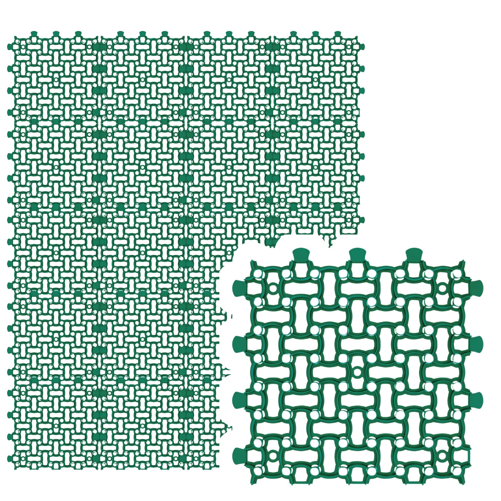 GARDENIX Griglia per prato, 20 pezzi, 50 x 50 cm, 5,00 m², a nido d'ape per prato, in ghiaia, verde