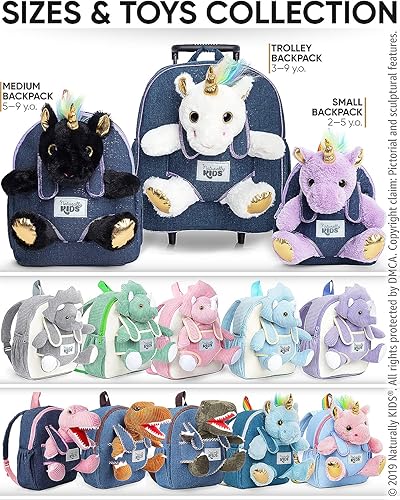 Miniatura 55 de Naturally KIDS - Juguetes de unicornio para niños y niñas de 2 a 3 años, regalos de cumpleaños, mochila de unicornio para niños pequeños 03 Unicornio