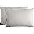 Tribeca Living Standard German Flannel Pillowcases, Set of 2, 200-GSM Heavyweight Cotton, Macchiato