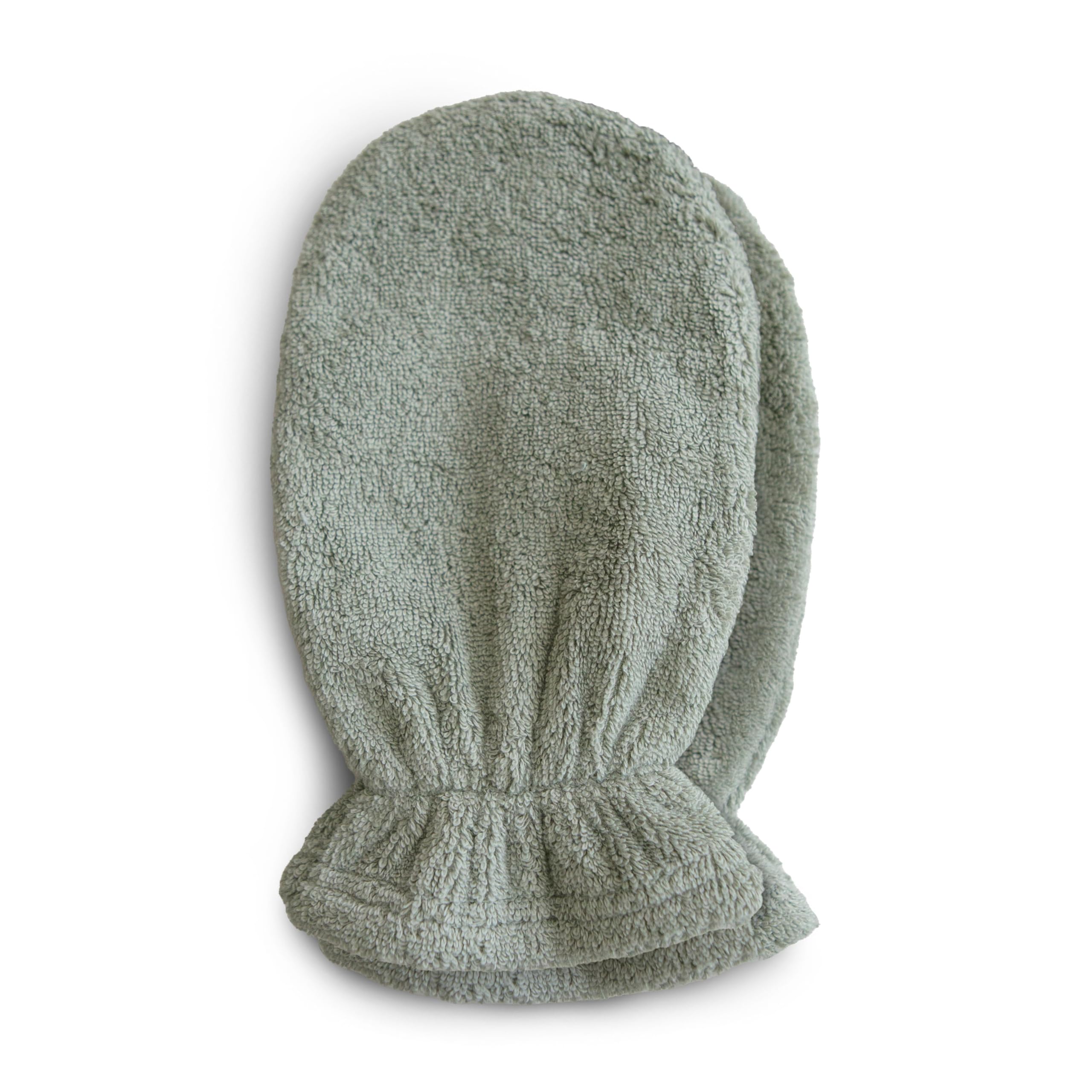 mushie Baby Bath Mitt | Organic Cotton | Pack of 2 (Moss)
