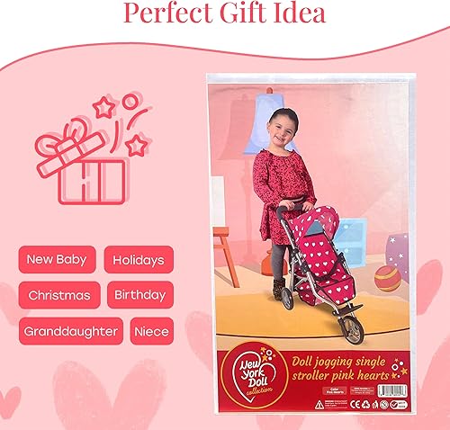 Miniatura 7 de Cochecito de muñeca para muñecas  Cochecito de juguete para niñas de 3 años  Cochecito de bebé para muñecas, cochecito de bebé para muñecas,