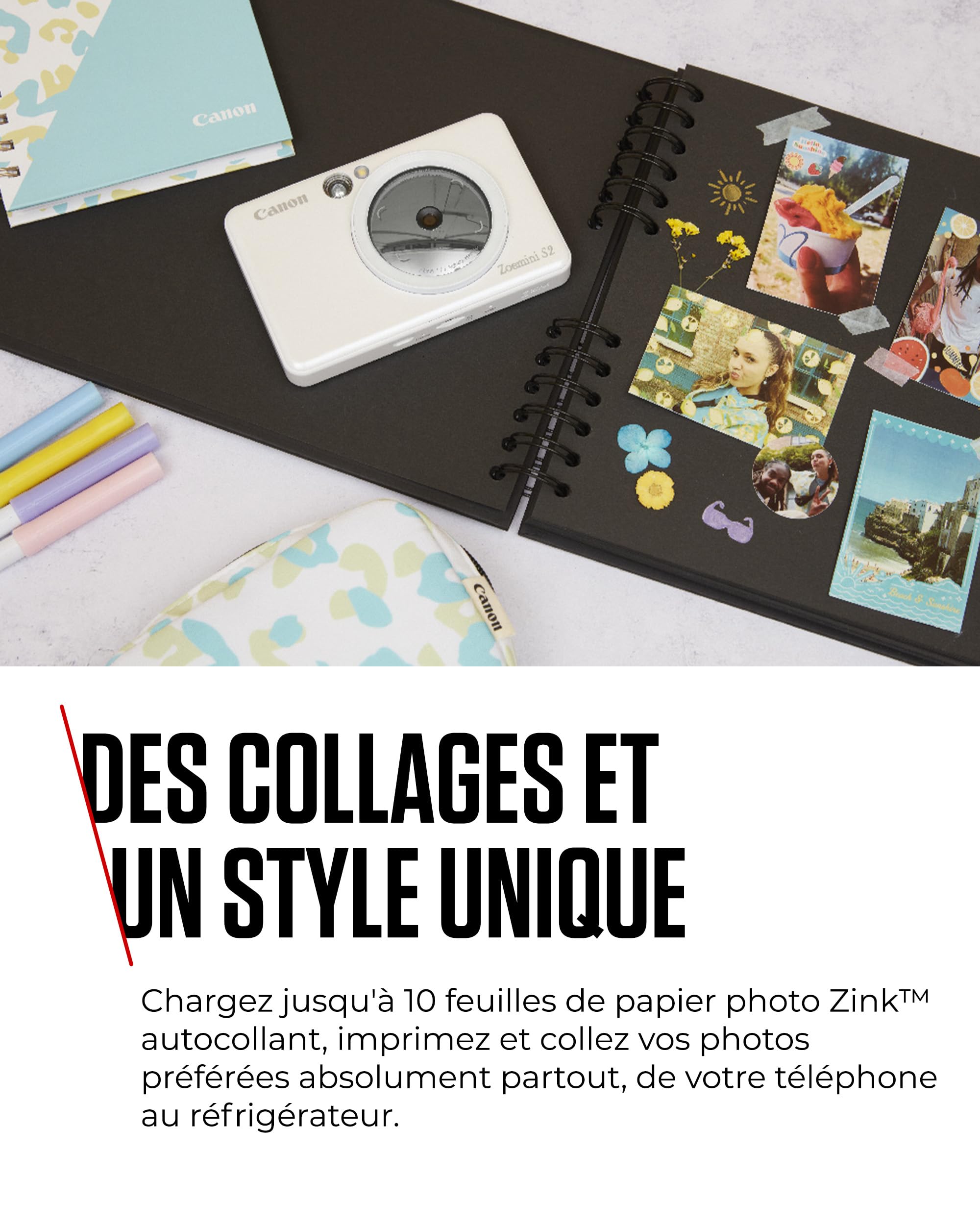 Appareil Photo Instantané Canon Zoemini S2 Blanc