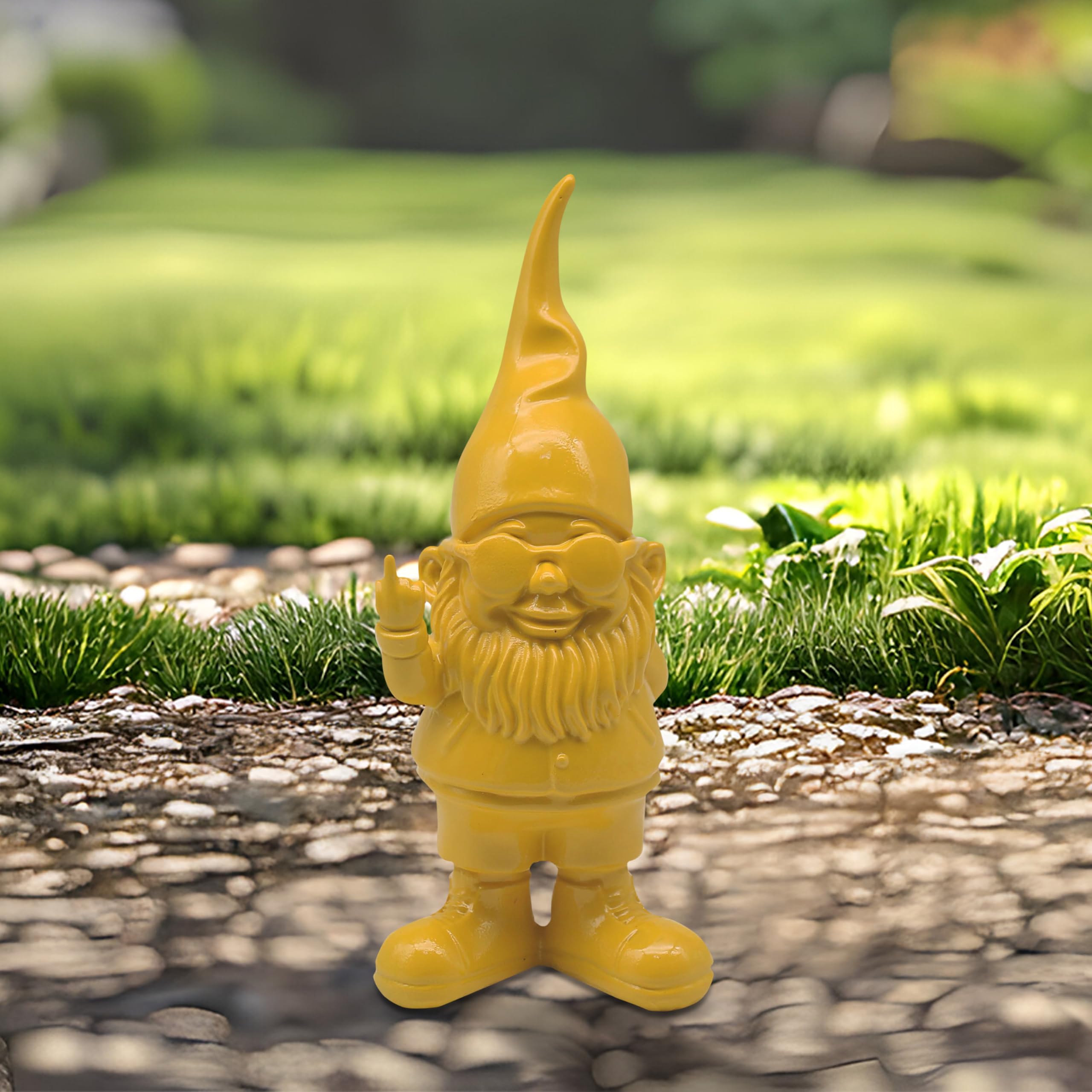 Lesser & Pavey Gnomes Home Decor Figurines & Ornaments For Home & Office | Decorative Home Accessories Statues For Indoor & Outdoor | Lovely Gifts for Women & Men Peace Hands Pink 20 Cm — view 56