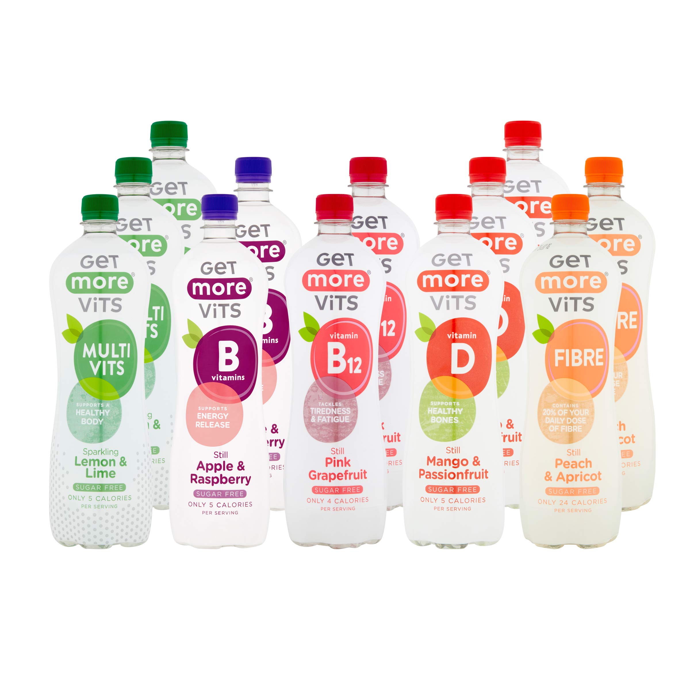 Get More Vits Mixed Flavours, Sugar Free Flavoured Spring Water with