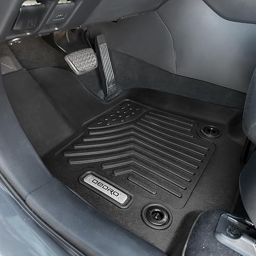 Miniatura 2 de OEDRO Alfombrillas para Mazda 3 Sedan/Hatchback 2014-2018, protector único de TPE negro para todo tipo de clima, incluye 1ª y 2ª fila: delantero,