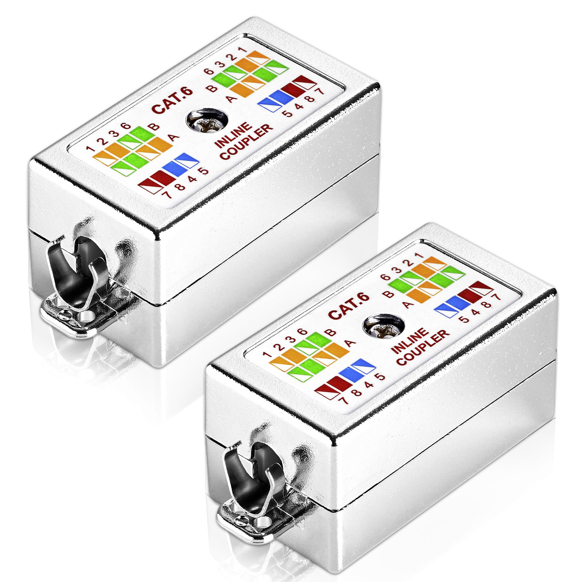 2 modules de connexion LSA Cat6 et Cat5 blindés pour câbles de pose et réseau