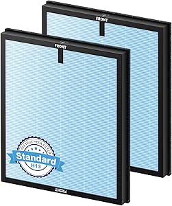 Air Doctor 3000 Replacement Filter Set - 2 HEPA + 2 Carbon Filters + 8 Pre-Filters For Clean Air