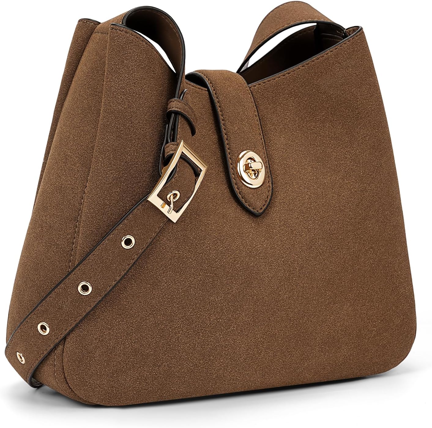 Bucket Bags for Women Vintage Hobo Bag Shoulder Handbag Faux Leather Bucket Purse Shopper Handbag