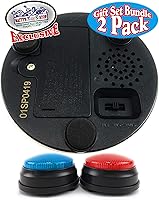 Vista 6 de Matty's Toy Stop Luces y sonidos electrónico 3 modos rojo y azul juego de respuesta zumbador y temporizador de cuenta regresiva paquete de regalo