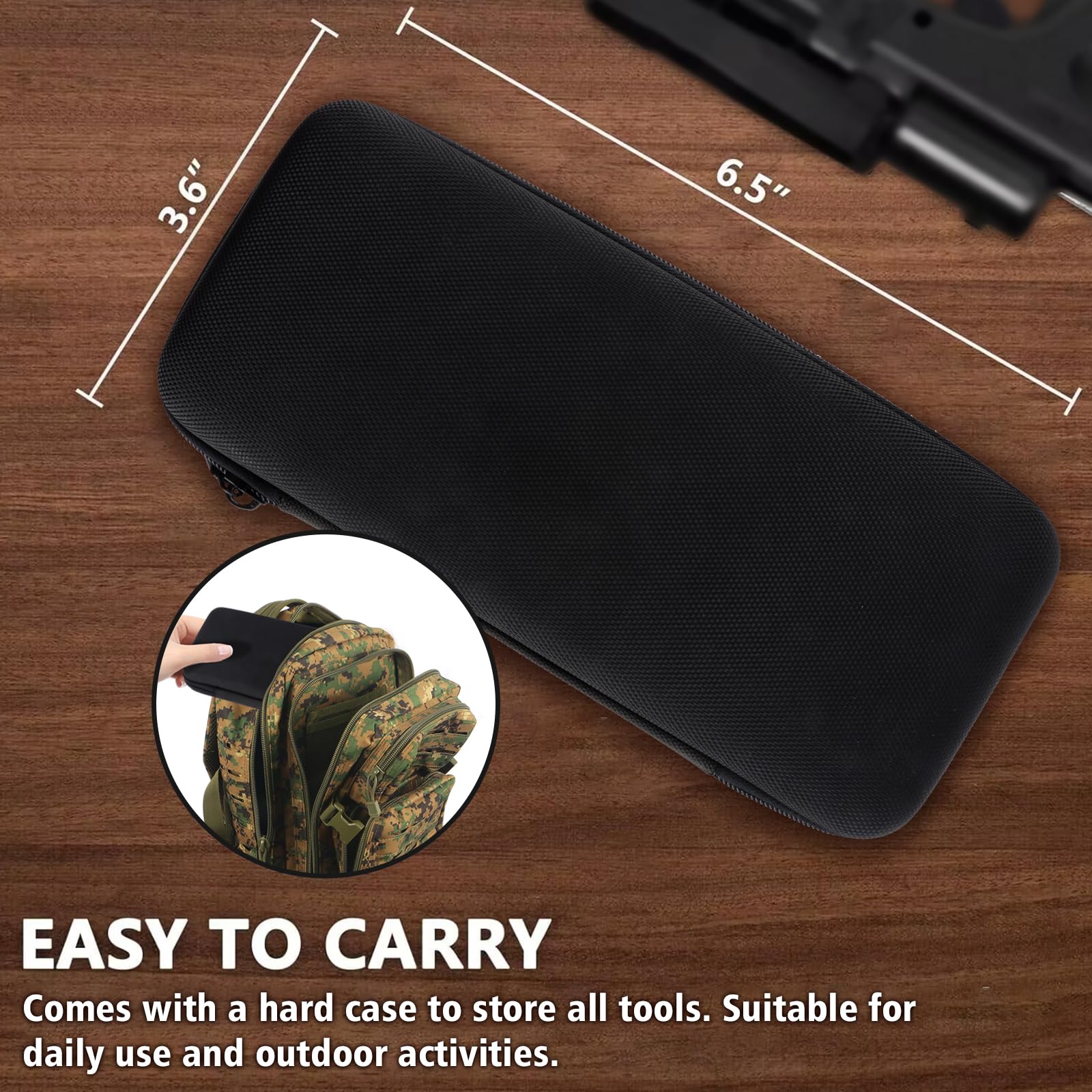 Kit de Limpieza de Armas para 45 en 1, Suministros de Limpieza para Pistolas con Cepillo de latón de Doble Punta, Botella de Aceite, indicador de recámara, Puntas ranuradas