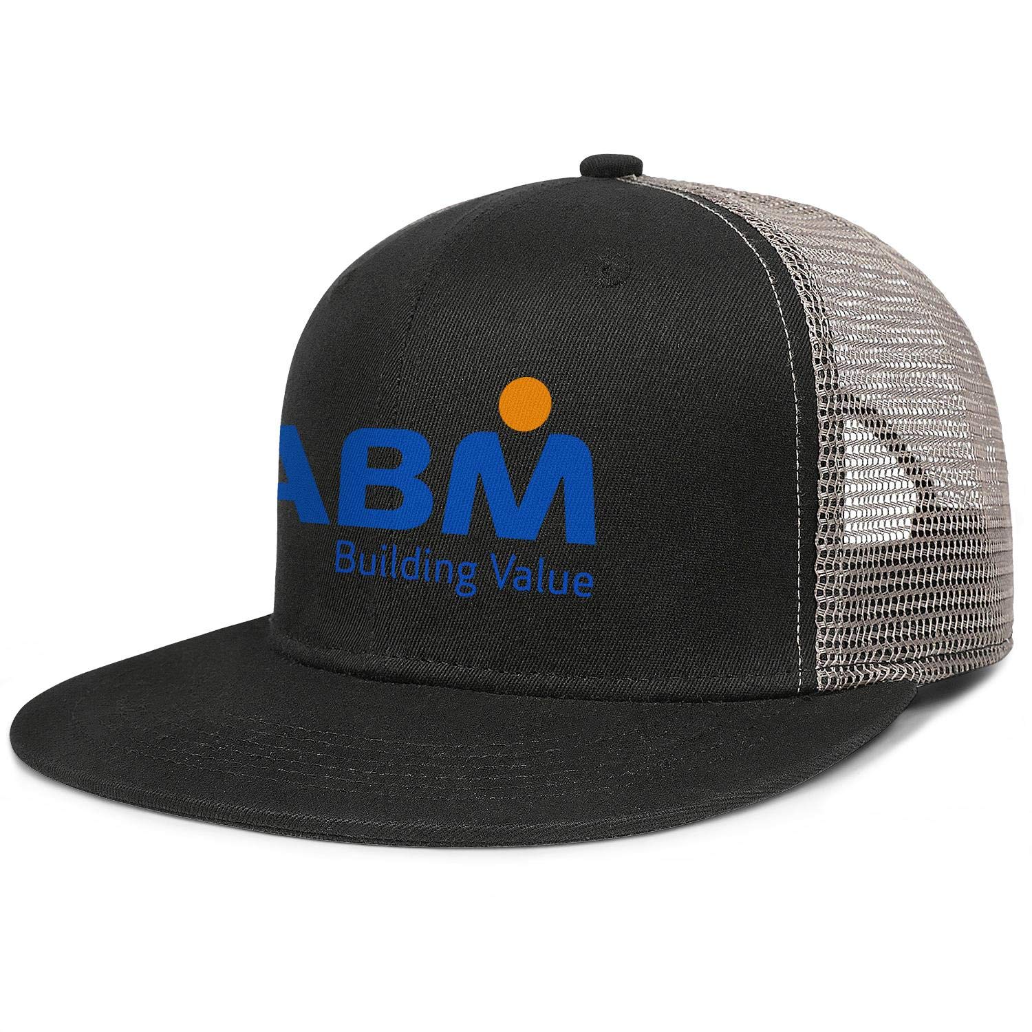 Snapback ABM Building Value Mesh Flat Bill Baseball Cap Naughty Fishing Hat for Unisex