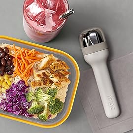 ZOKU Pocket Utensil Set, Grey - Stainless Steel Fork, Knife, and Spoon Nest in Case - Portable Design for Travel, School, Work, Picnics, Camping and Outdoor Home Use