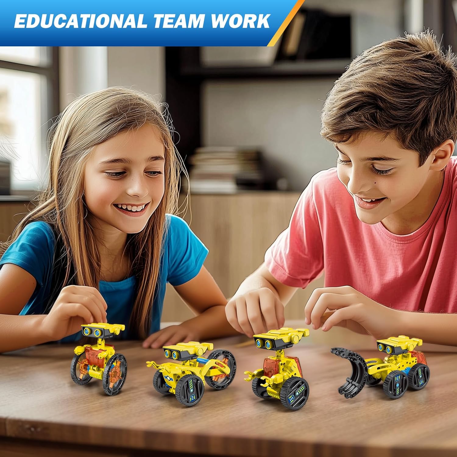 RAESOOT STEM Toys for Kids Age 8-13, 12-in-1 Robot Building Toys Science Kits with Rechargeable Battery, Christmas Birthday Gifts for 8 9 10 11 12 14 Year Old Boys Girls