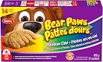 Bear Paws Rainbow Chip Cookies - Soft Cookie Snack Packs, School Snacks, Made With Real Chocolate Chips, Peanut Free, Family Pack, 490g, 14 Pouches