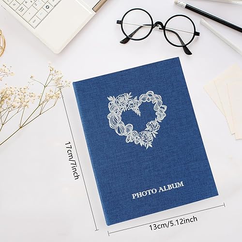 Miniatura 2 de Artmag Álbum de fotos de boda de 4 x 6 pulgadas, 400 fotos, cubierta de lino, gran capacidad, libro de fotos para boda, aniversario familiar, con