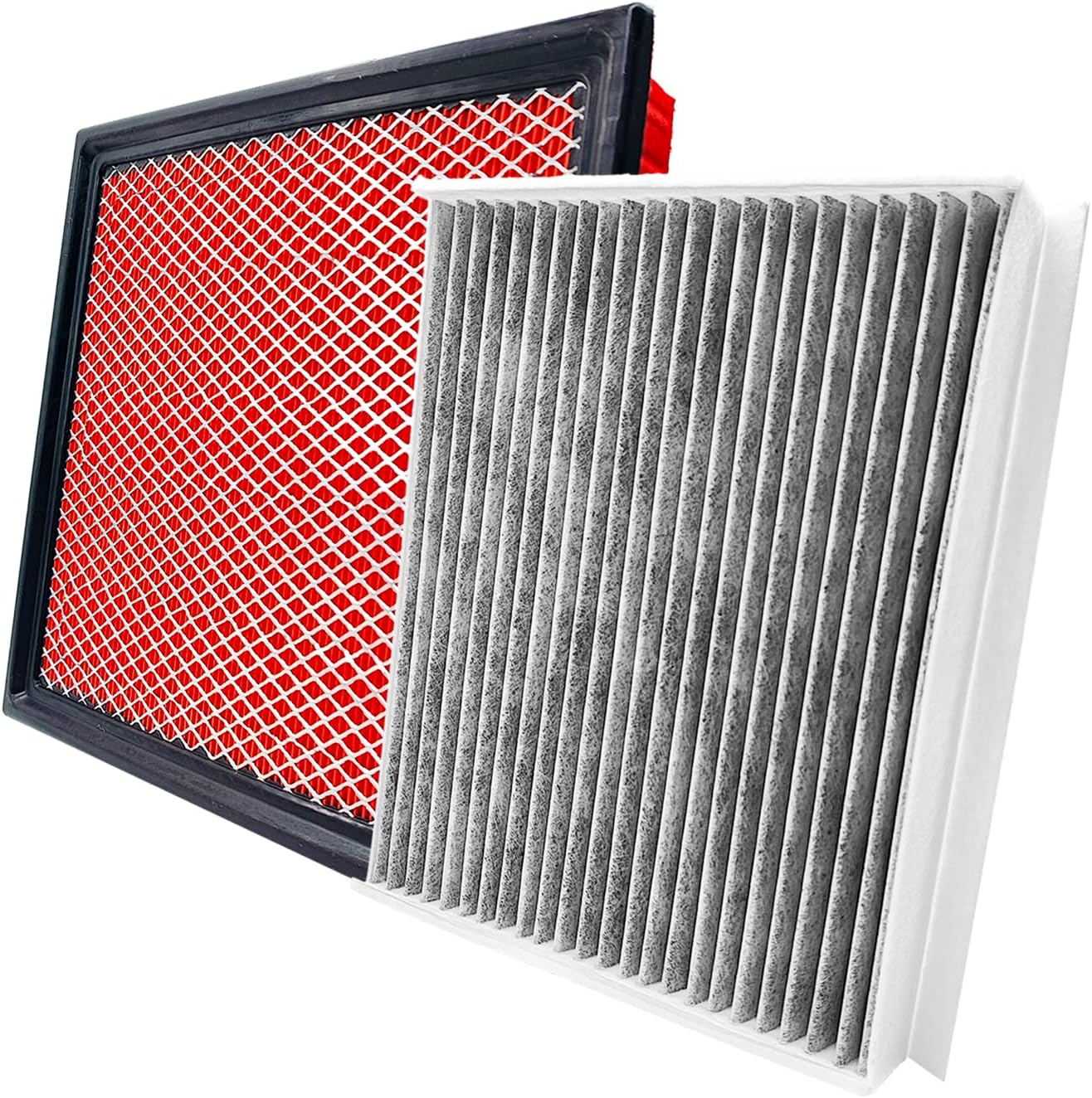 Cabin & Engine Air Filter Compatible with Ford EXPEDITION V6 3.5L (2018-2024), F-150 (2015-2023), Lincoln Navigator (2018-2024). Replace CF12150, CA10262