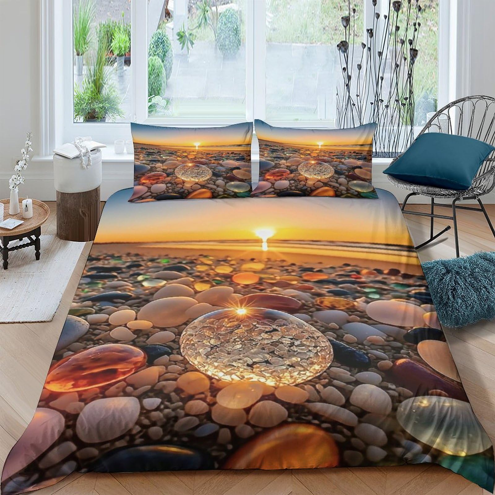 Housse de couette 3D et 2 taies d'oreiller pour transformer l'ambiance de votre chambre