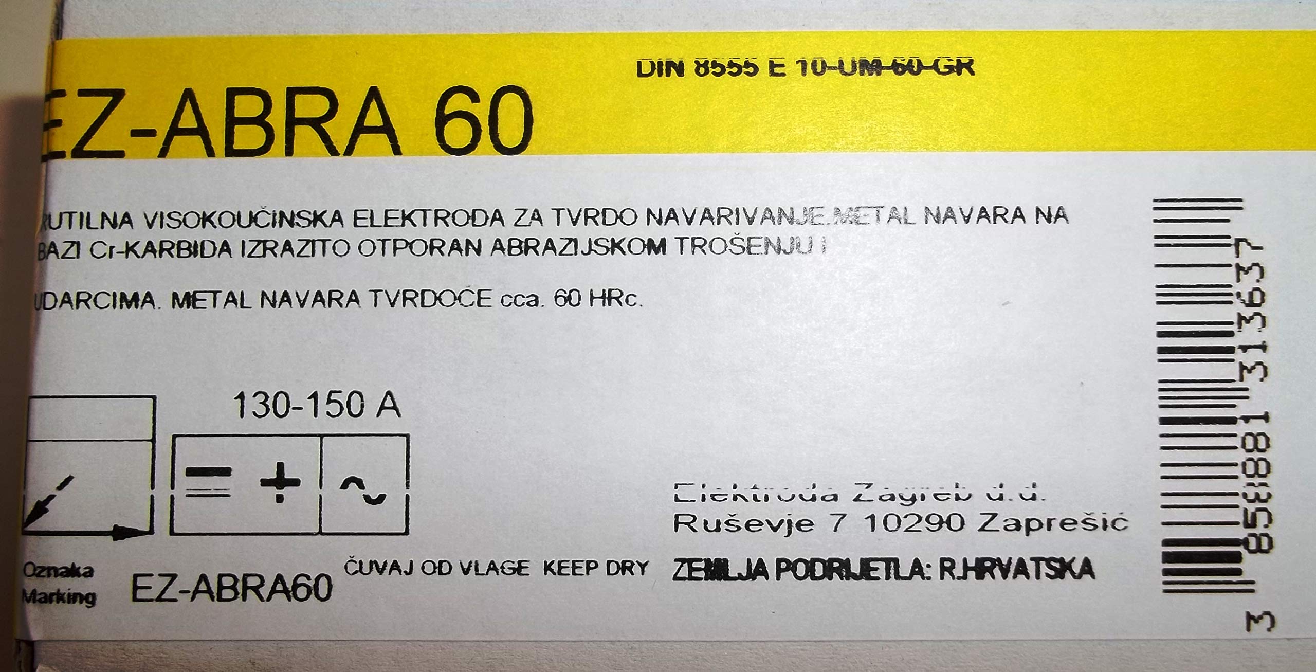Electrodo de trabajo duro, 4,0 x 450 mm, 44 unidades (4,8 kg)