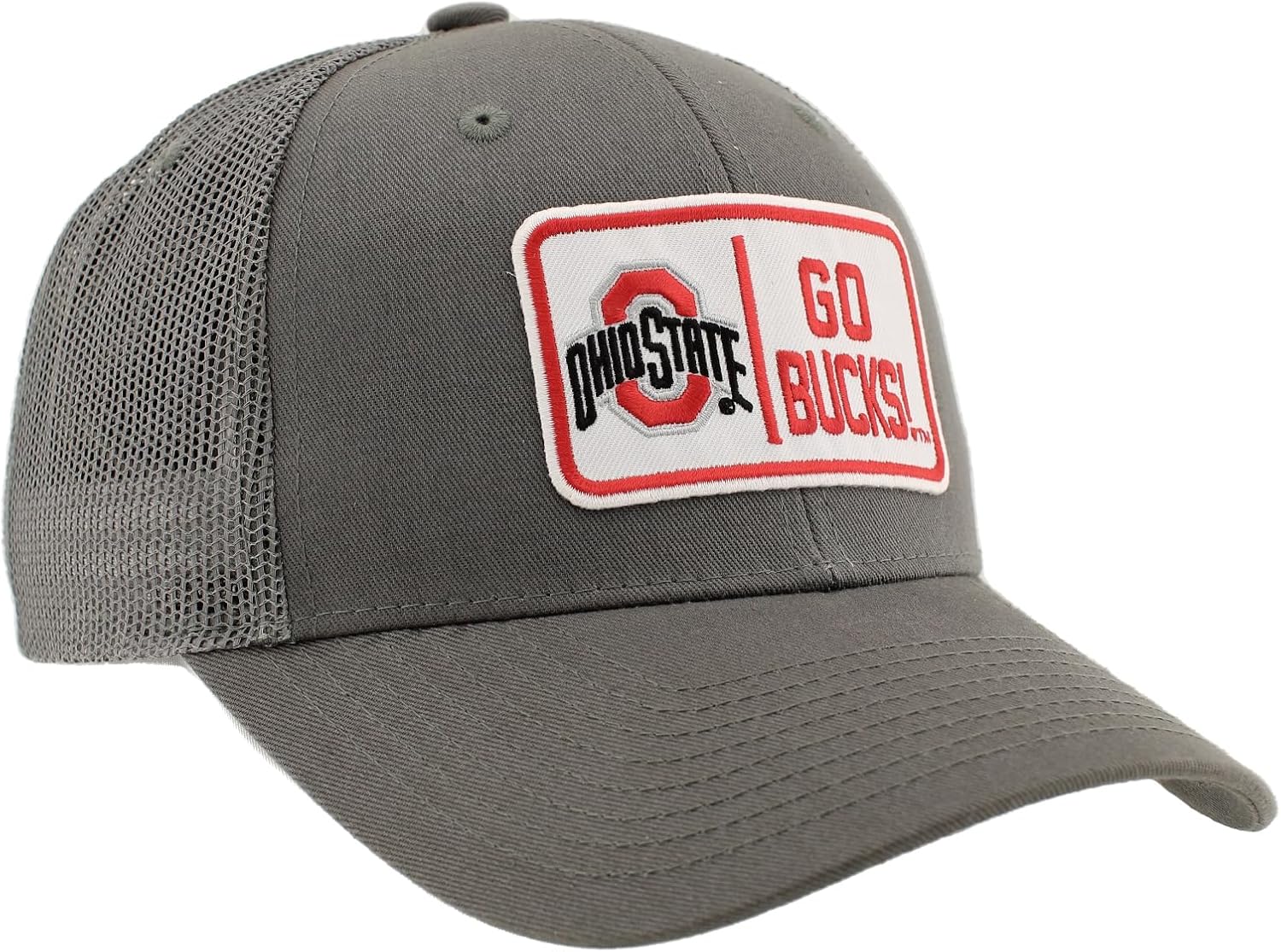 ZHATS Standard NCAA Officially Licensed Snapback Hat Big Rig Patch Gray Defer