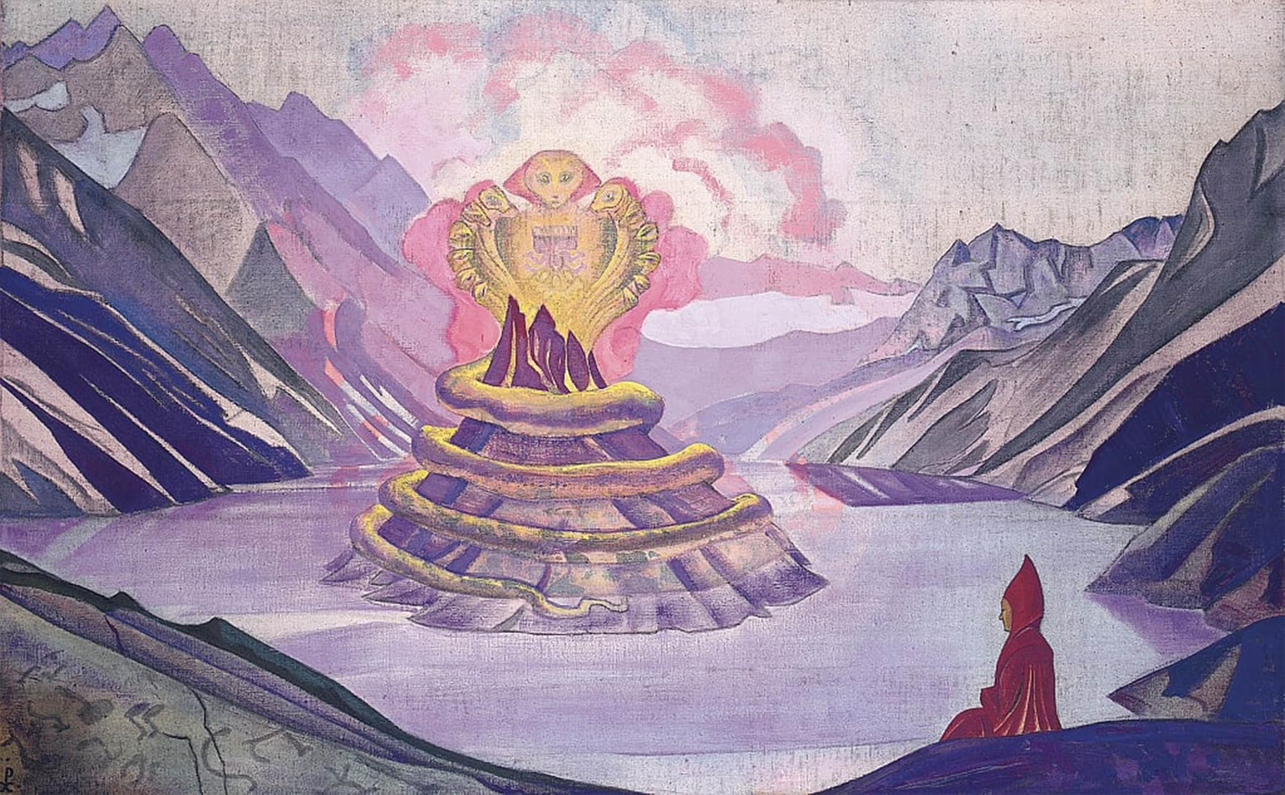 POSTERIIk Famous Print Pop Art Wall Art Graffiti Nagarjuna Conqueror of the Serpent by Nikolai Konstantinowitsch Roerich Art Prints for Home Decor 60x90cm