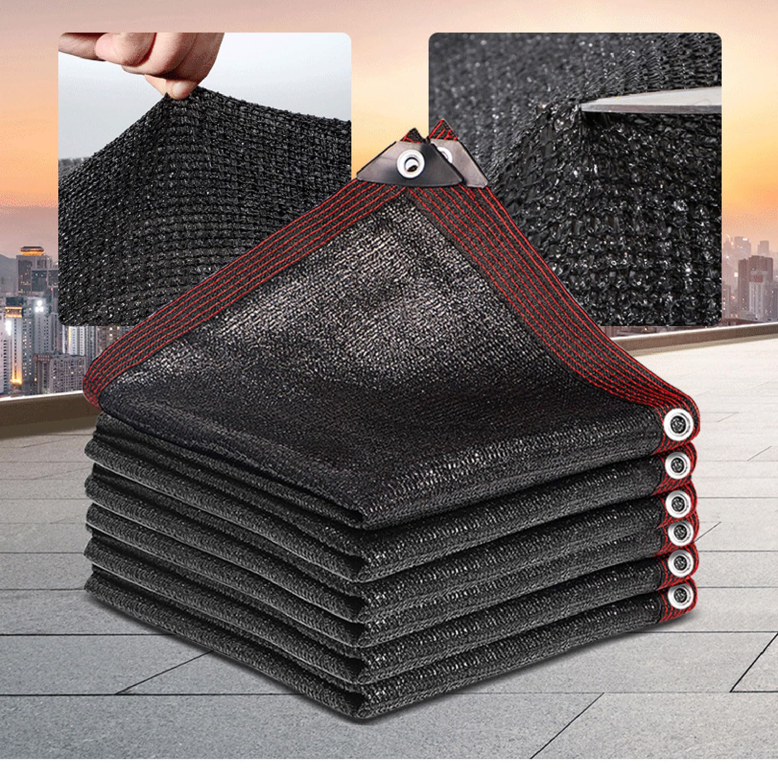Red de Sombra Red de Sombra 5x6m, Malla Sombreo Toldo, Red de Sombreado para Invernadero, Red de Sombra con Ojales, Vela de Sombra Rectangular, para Patio Piscina Jardín