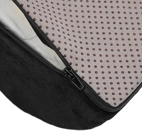 Miniatura 8 de Almohada de media luna, extraíble y lavable, cojín de apoyo lumbar de espuma viscoelástica para levantamiento de piernas, para tobillo, rodilla,