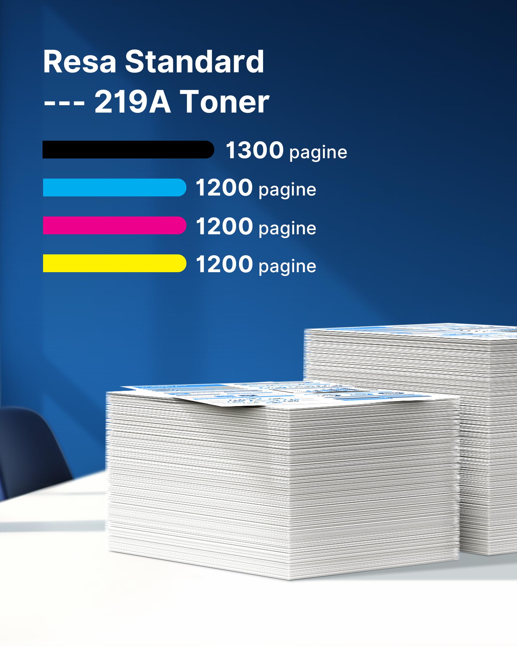 VIPGOOD 219A Cartucce toner Compatibile per HP 219X 219A Toner per HP Color Laserjet Pro MFP 3302FDWG 3302SDWG 3302FDNG 3202DW 3302FDW 3302SDW 3302FDN 3202DN (1Nero 1Ciano 1Giallo 1Magenta, 4-Pack)