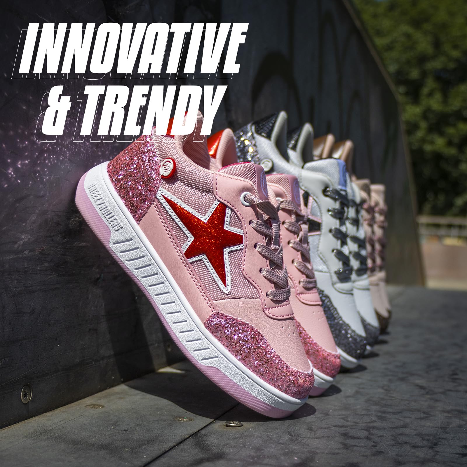Breezy Rollers Chaussures à roulettes pour Enfants I Rollers-Sneakers I De Chaussures de Rue pour Filles et Garçons à Rollers en Quelques Secondes I Baskets à roulettes