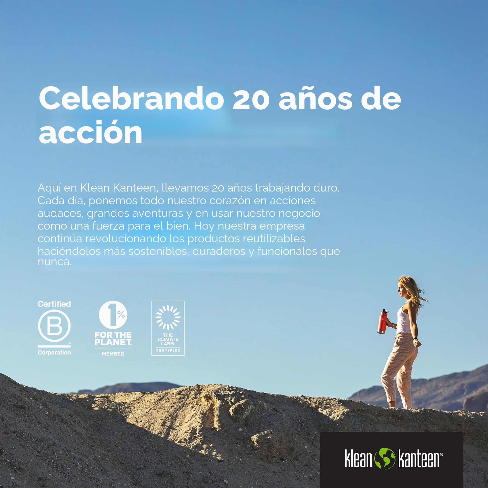 Klean Kanteen Termo para niños, 355 ml, acero inoxidable, tapa deportiva con pajita, color azul y verde