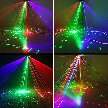 Amazon.com: DJ Lights,SAHAUHY Four Beam Effect RGB Sound