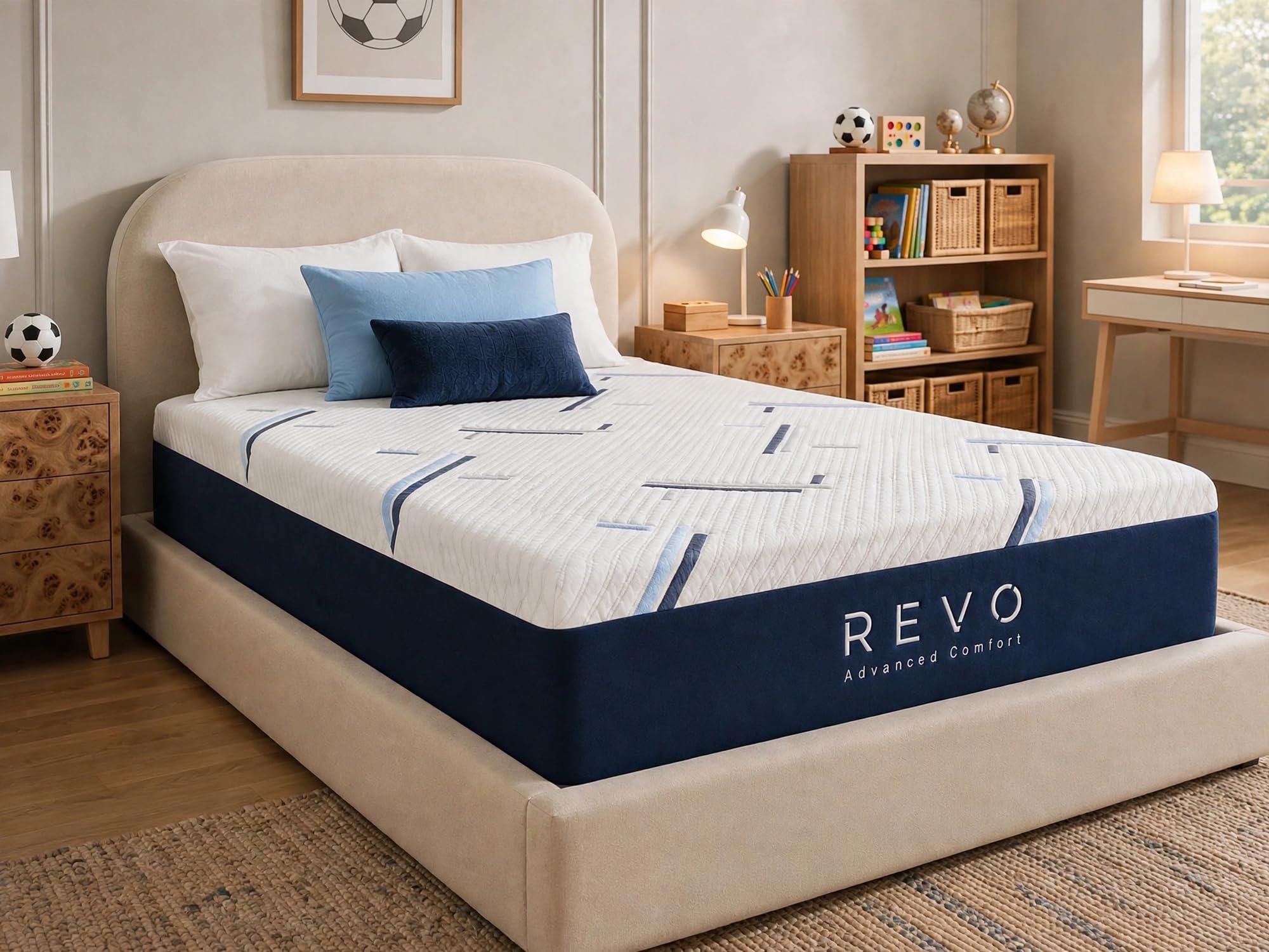 REVO 12 Inch Gel Memory Foam Mattress Twin Medium