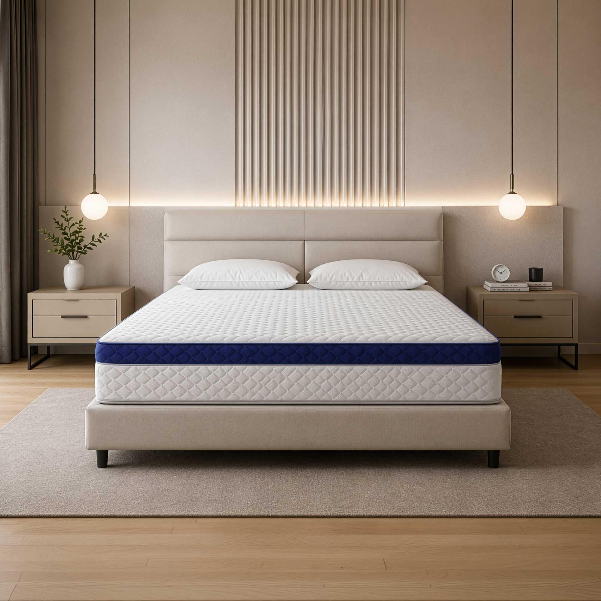 Baldiflex Materasso Una Piazza e Mezza Molle & Memory 5 cm Tago, con Fascia Full Air Sfoderabile e Lavabile a 9 Zone 120x200x26 cm