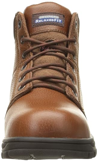 skechers steel toe work boots with memory foam