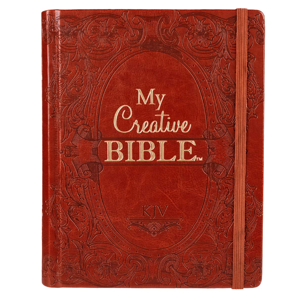 KJV Holy Bible, My Creative Bible, Faux Leather Hardcover - Ribbon Marker, King James Version, Saddle Tan w/Elastic Closure (KJV Creative Editions)