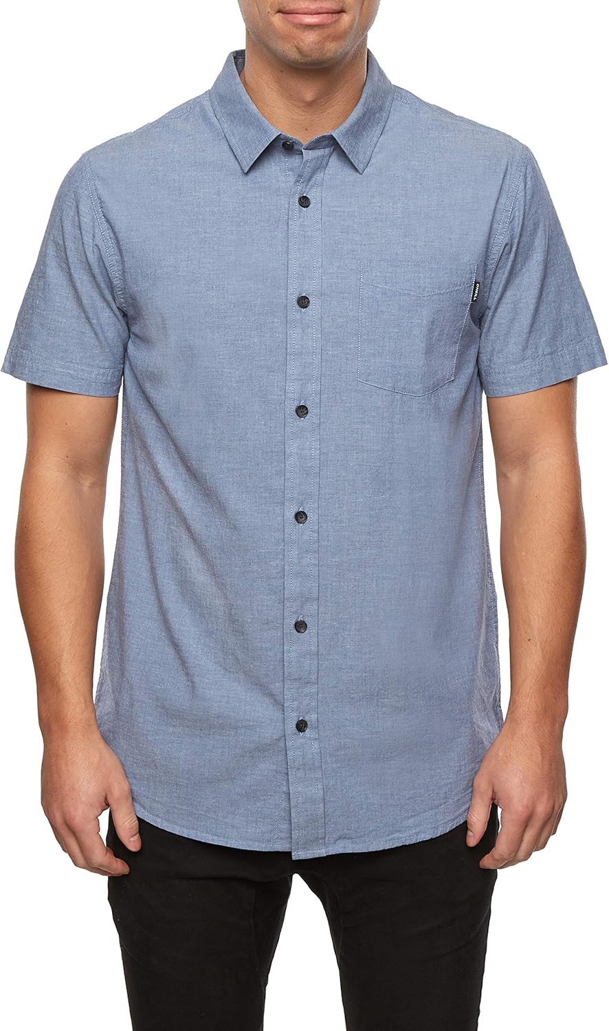 O'NEILL Mens Wovens Short Sleeve Dust Blue/Service Ss XL